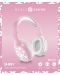Безжични слушалки Cellularline - MS Basic Shiny Flowers, розови - 3t